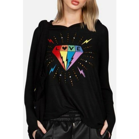 Lauren Moshi Jackets & Blazers - Lauren Moshi Wilma Love Diamond hoodie